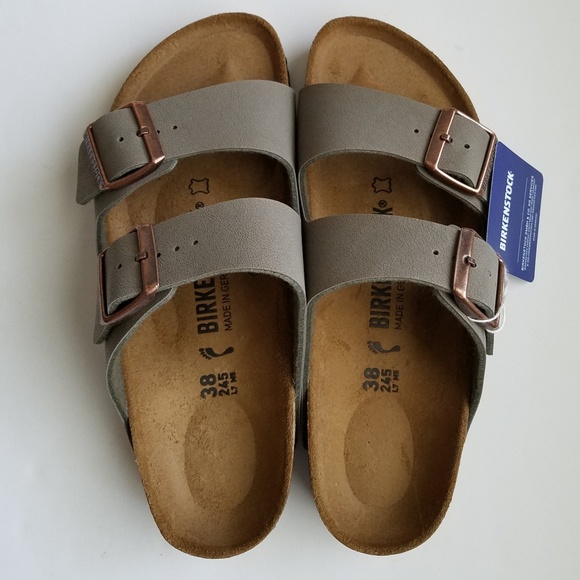Birkenstock Arizona Stone Gray Sandals 38 - Picture 2 of 5